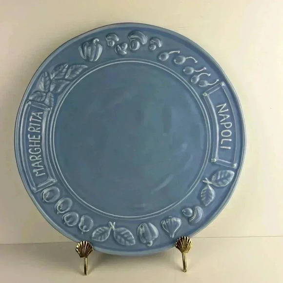 PIZZA PLATE ITALIAN LaCERAMICA O’Italia MICROWAVE OVEN DISHWASHER SAFE NEW - Picture 5 of 6